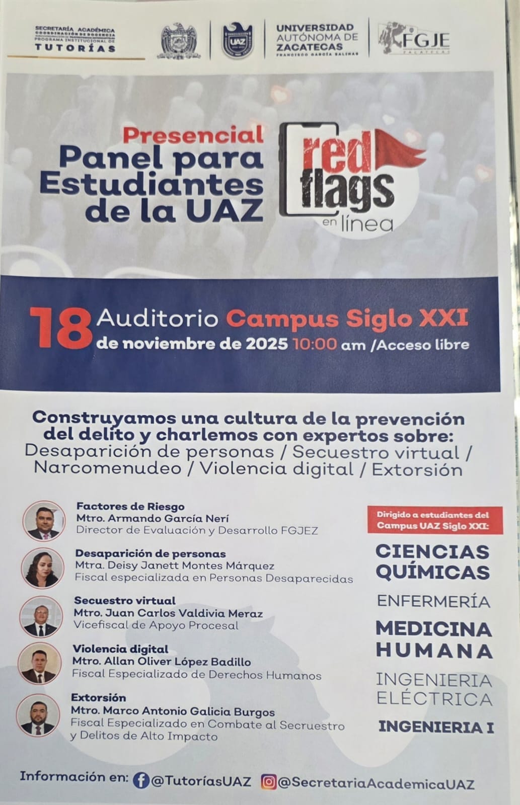Panel para estudiantes de la UAZ